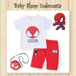 large setelan spider merah